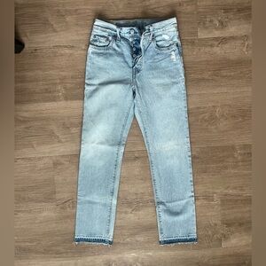 Levi's Light Blue Denim Jeans with Leather Patch